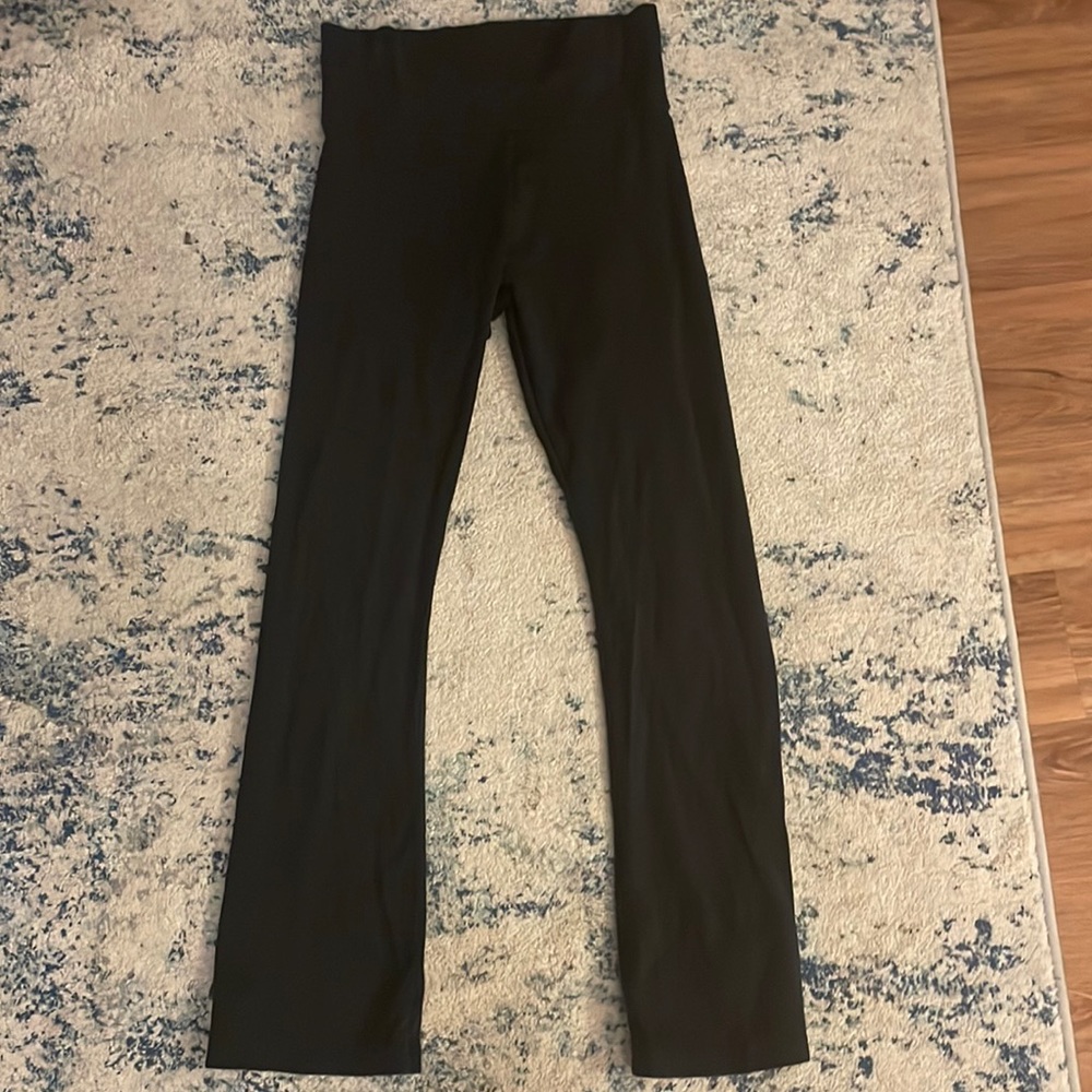 Bobi black fold over yoga pants